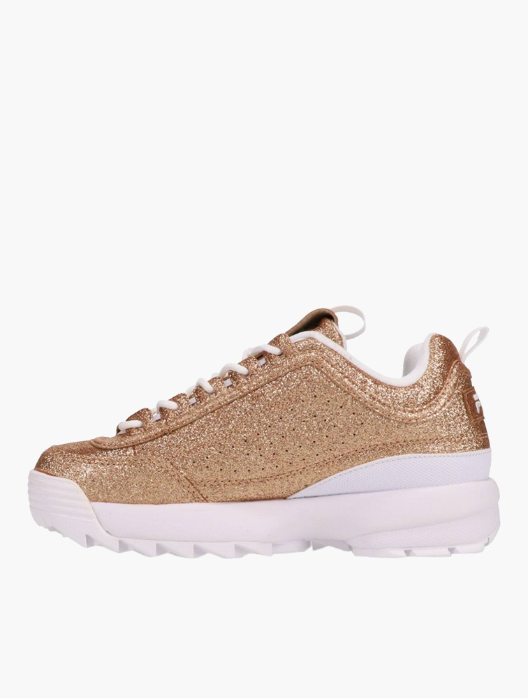 MyRunway Shop Fila Rose Gold White Disruptor Ii Glimmer