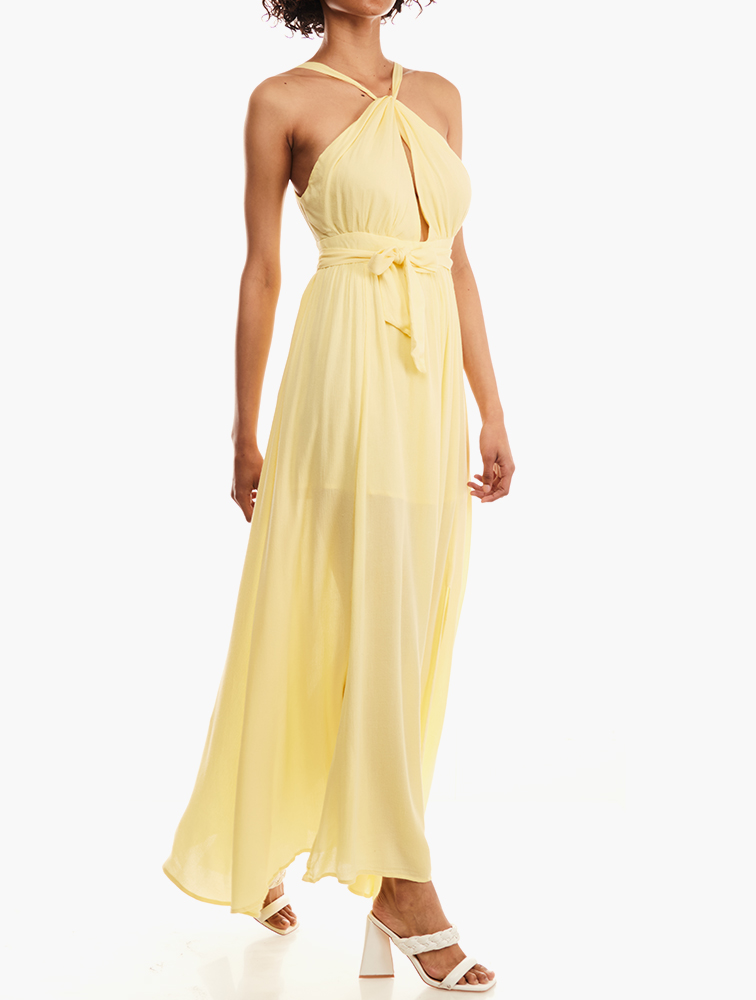MyRunway | Shop Forever 21 Yellow Halter Neck Maxi Dress for Women from  MyRunway.co.za