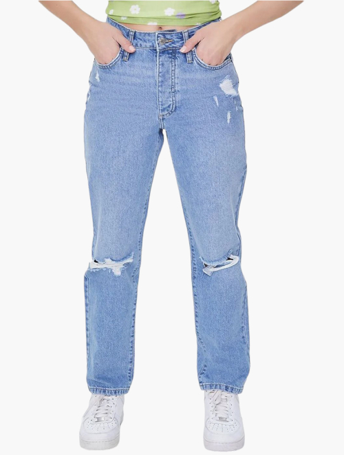 Ripped Jeans Jeans Donna Zara MyRunway Shop Forever 21 Blue Medium