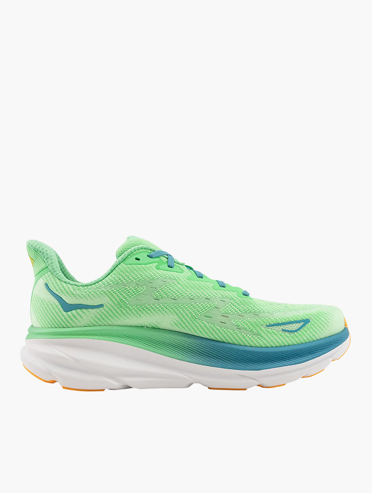 MyRunway | Shop Hoka Lemon Green Clifton 9 Wide Running Shoes for