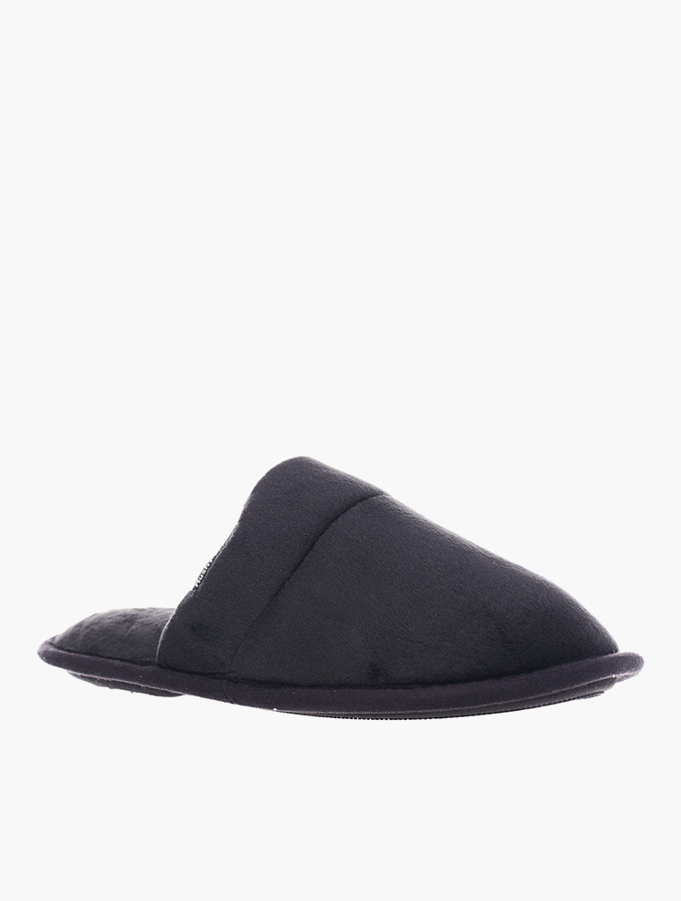 MyRunway Shop Hush Puppies Black Microplush Trent Slippers for
