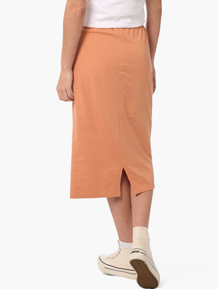 MyRunway | Shop Jeep Terracotta Single Jersey Drawstring Skirt for
