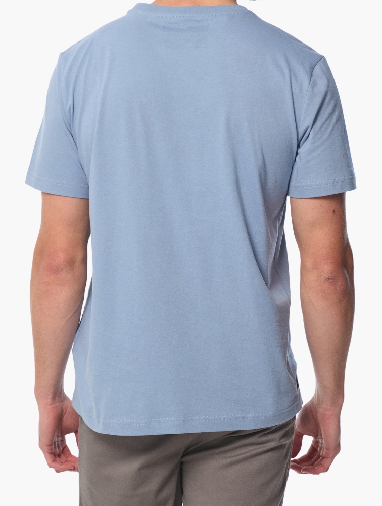 MyRunway | Shop Jeep Mid Blue Fashion Graphic Crew Tee for Men