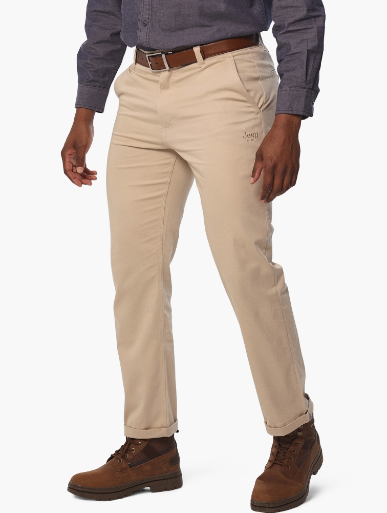 MyRunway | Shop Jeep Stone Baggy Fit Chino Pants for Men from