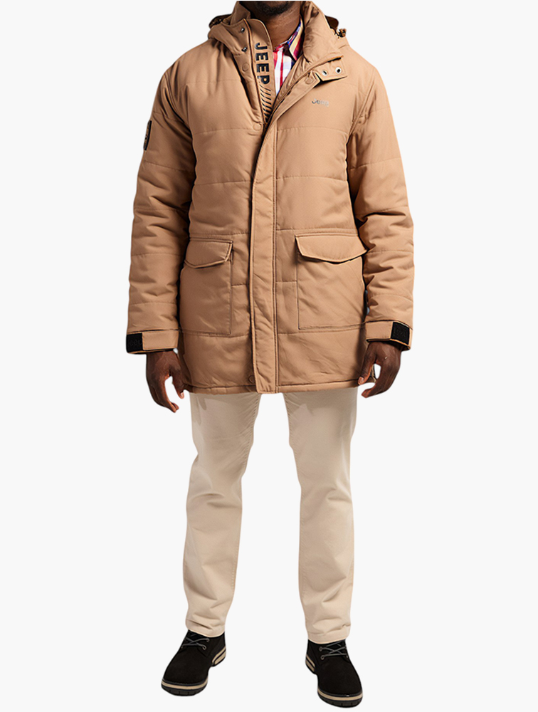 MyRunway | Shop Jeep Camel Removable Inner Expedition Jacket for