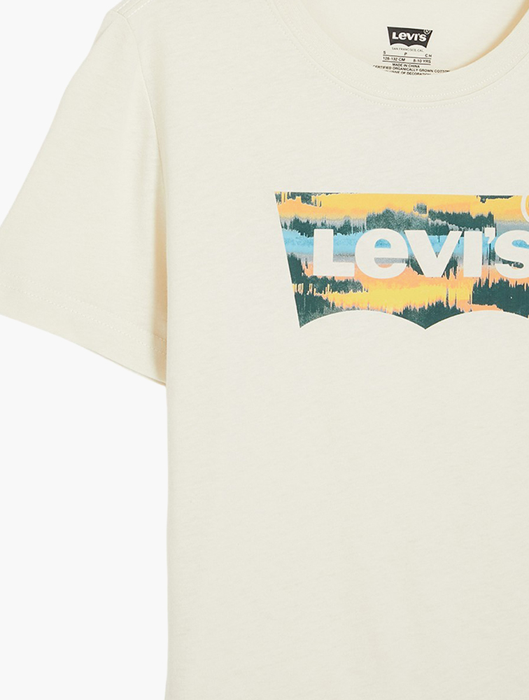 Levi's Maglietta Da Ragazzo Lvb Flame Batwing Tee 8ej828, Meteorite, 2 Anni