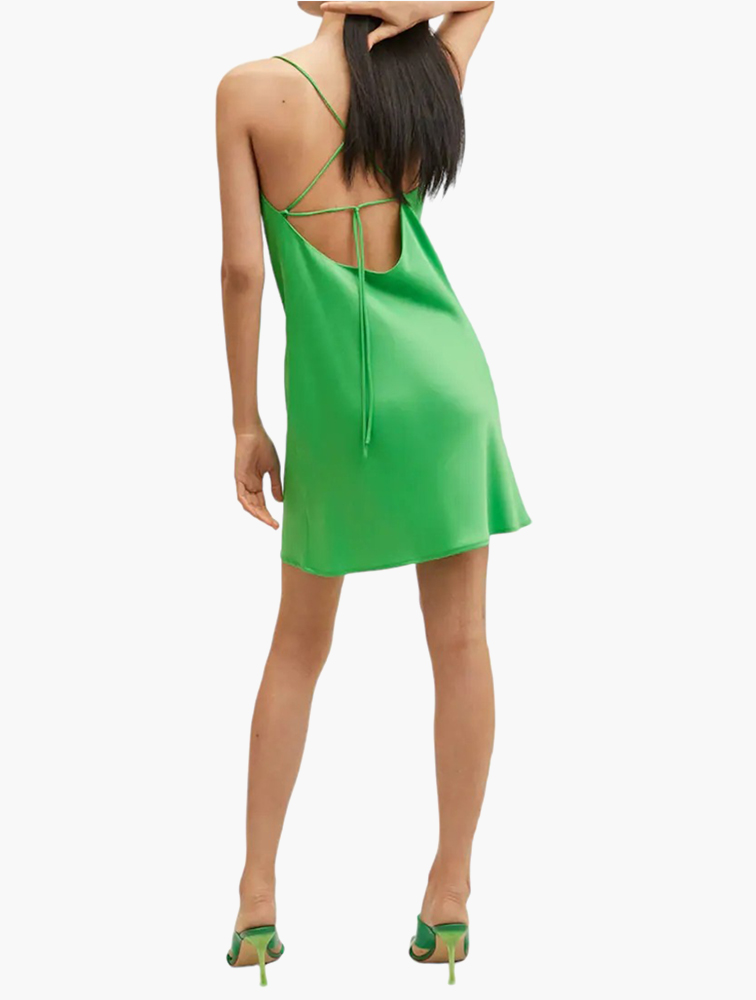 MyRunway | Shop Mango Green Lupe Draped Neckline Dress for Women from  MyRunway.co.za