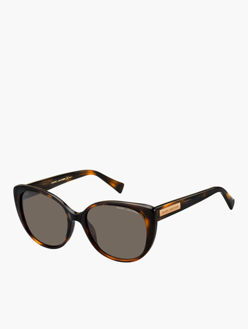 MyRunway | Shop Marc Jacobs Grey Havana Glitter Cat Eye  display picture 3