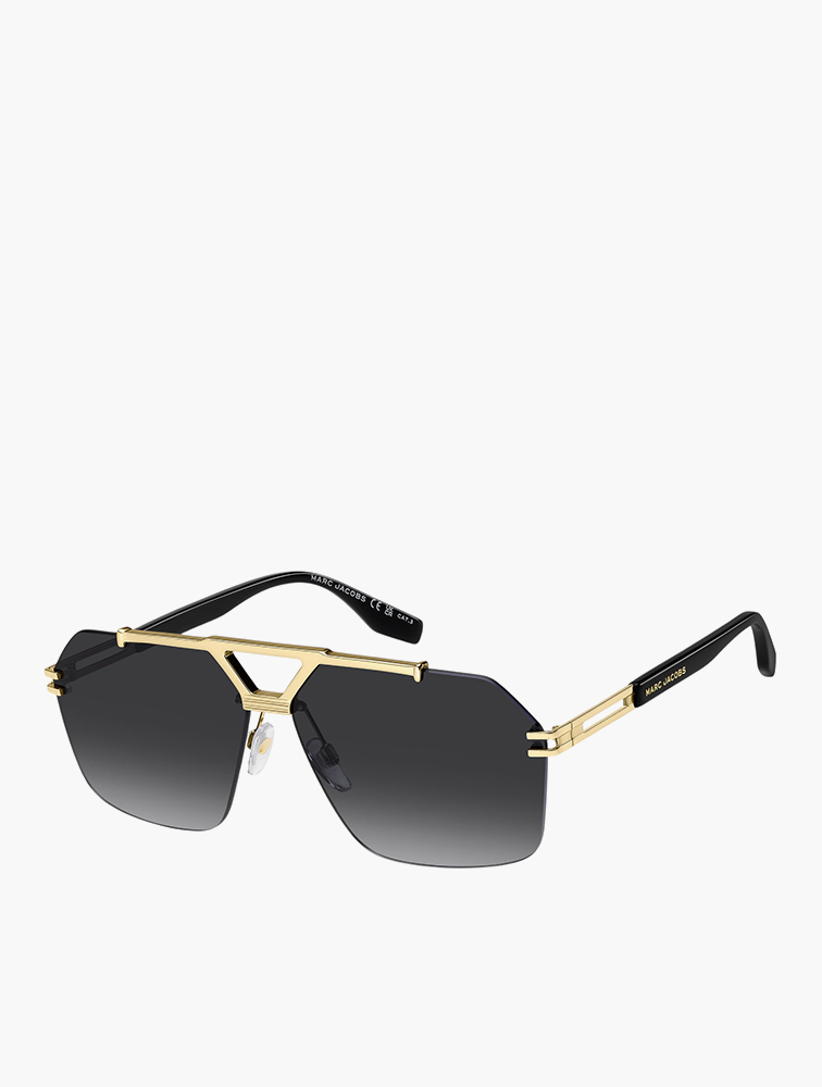 MyRunway | Shop Marc Jacobs Gold Dark Grey Shaded Rectangular