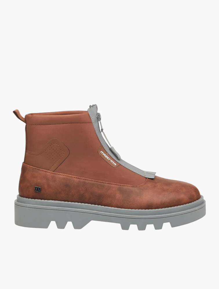 MyRunway | Shop Mazerata Chocolate Vinchey 34 Faux Nubuck Boots