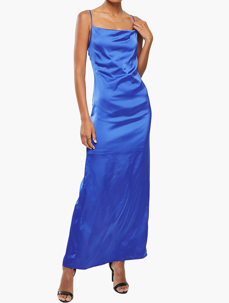 Maxi Slip Dress Missguided Satin Cowl Neck Maxi Dress Missguided