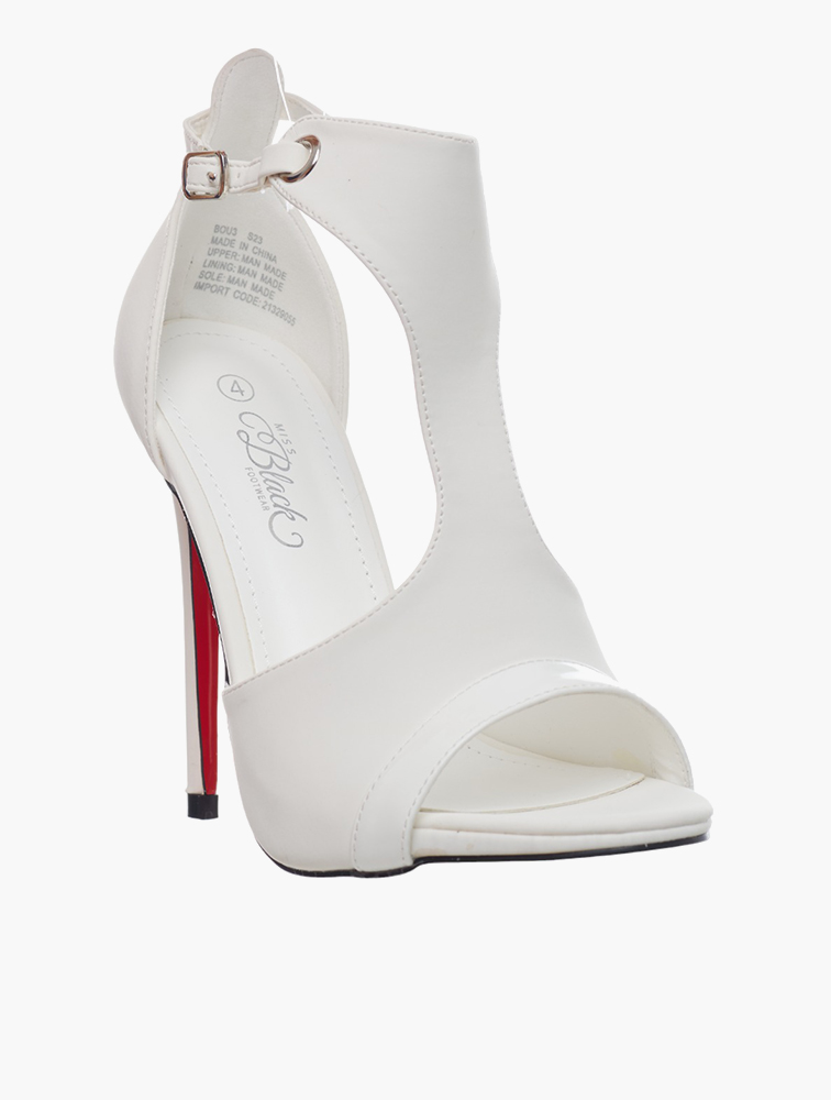 MyRunway Shop Miss Black White Bou Stiletto Heels for Women
