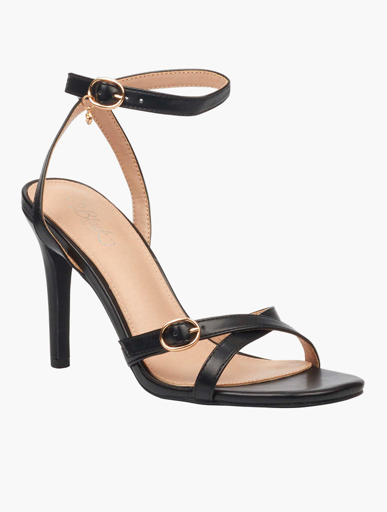 MyRunway | Shop Miss Black Black Razz 1 Faux Leather High Heels