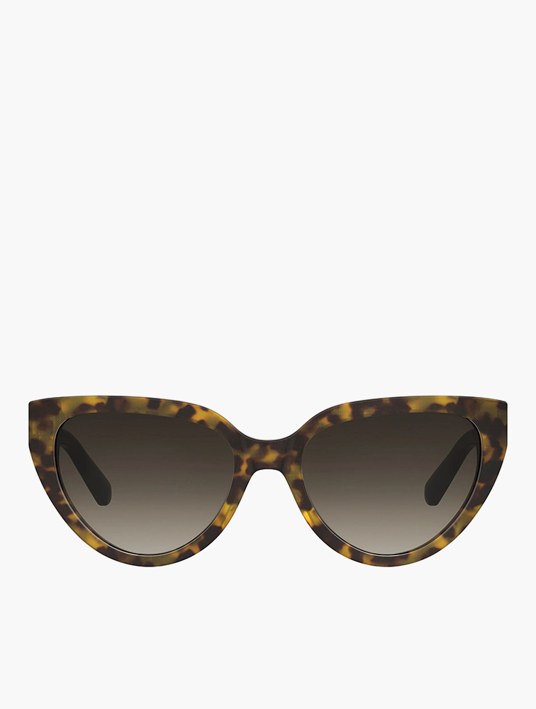 MyRunway | Shop Moschino Love Brown Shaded Tortoise Cat Eye