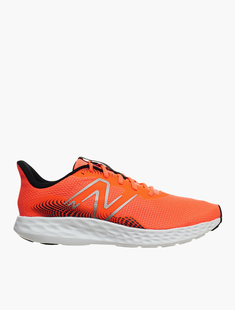 Shop New Balance Bright Orange White Lace-Up Trainers for Men