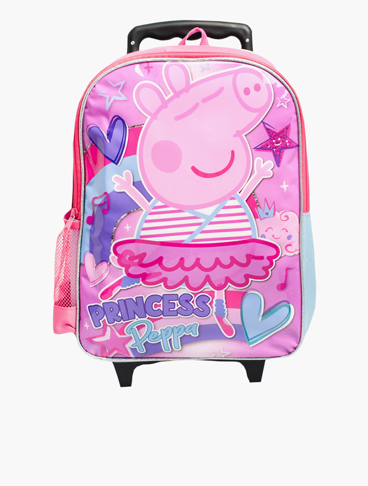 MyRunway Shop Peppa Pig Girls Pink Peppa Pig Trolley Bag for