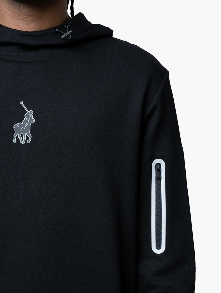 MyRunway | Shop Polo Black Sport Hooded Sweat Top for Men from