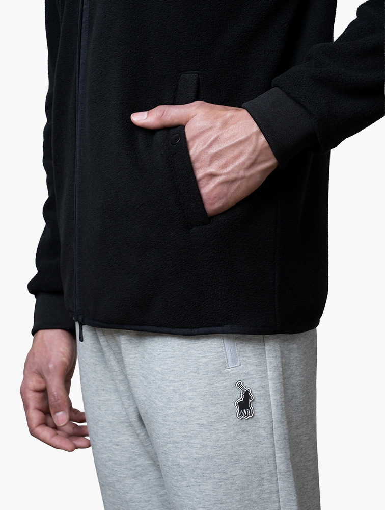 MyRunway | Shop Polo Black Sport Long Sleeve Polar Fleece Jacket