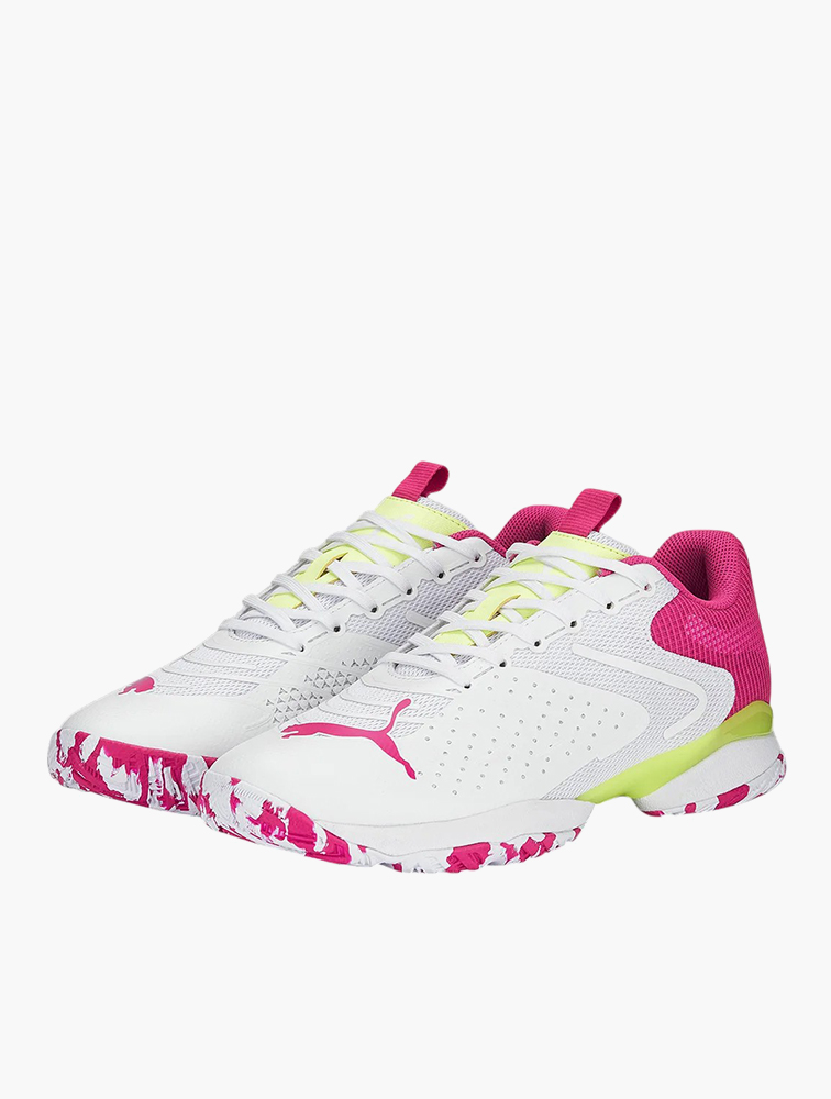 MyRunway | Shop PUMA White & Pink Solar Attack Rct Padel Trainers