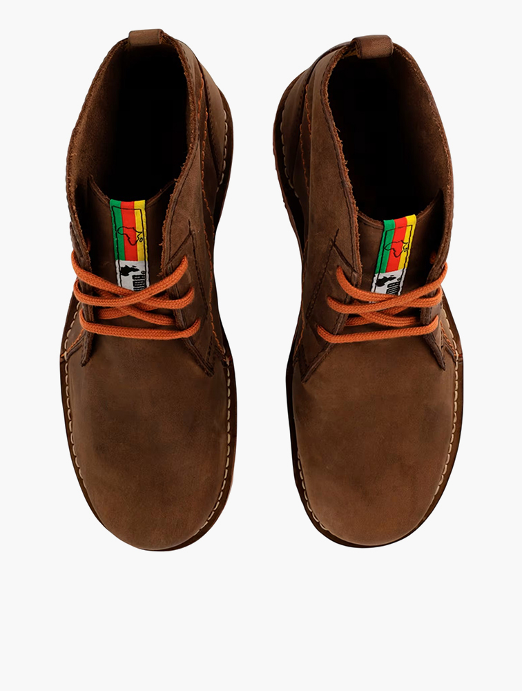 MyRunway | Shop PUMA Brown & Orange Terrae Mid African Zadp Boots