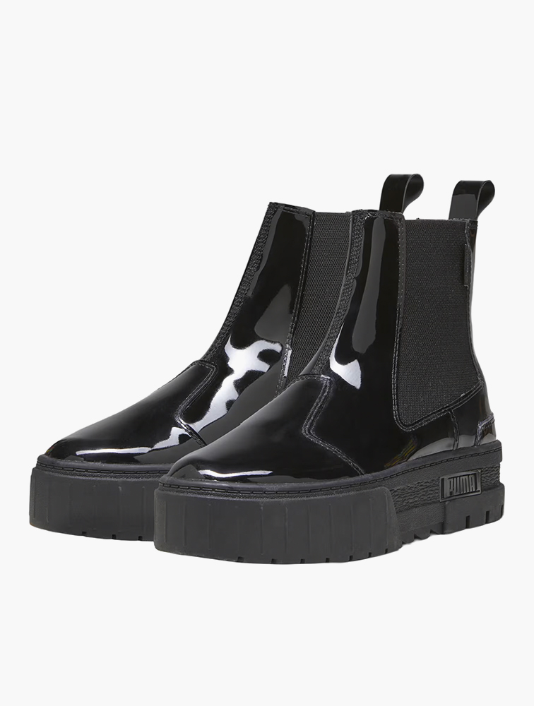 MyRunway | Shop PUMA Black Mayze Chelsea Jelly Boots for Women