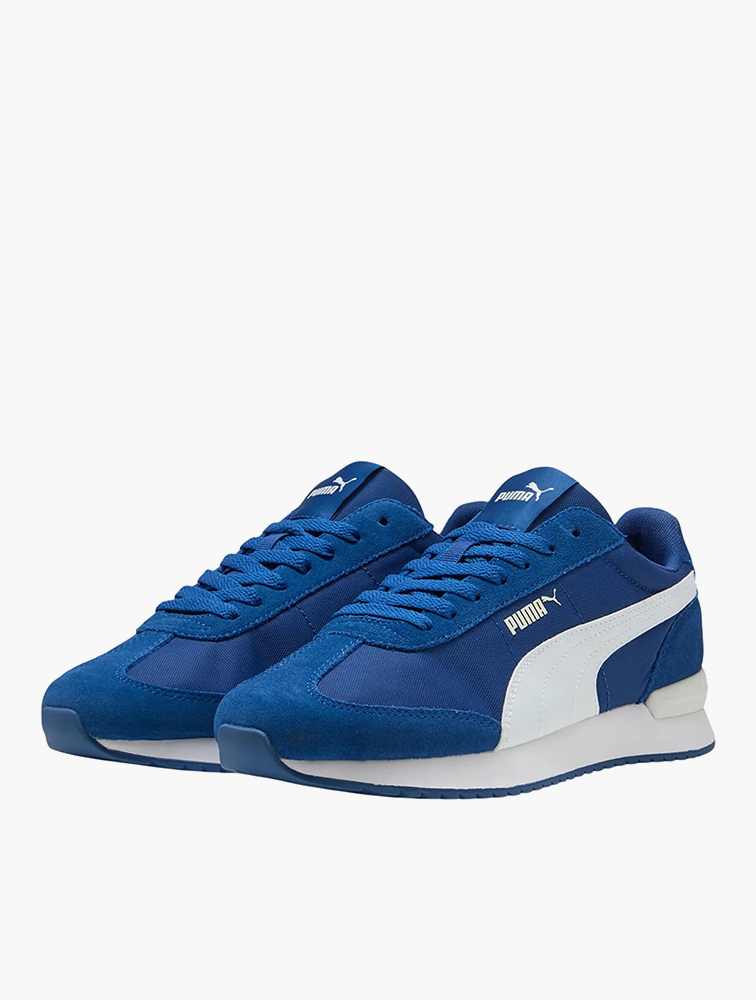 MyRunway | Shop PUMA Royal Blue & White R78 Wind Mu Clyde Lace Up
