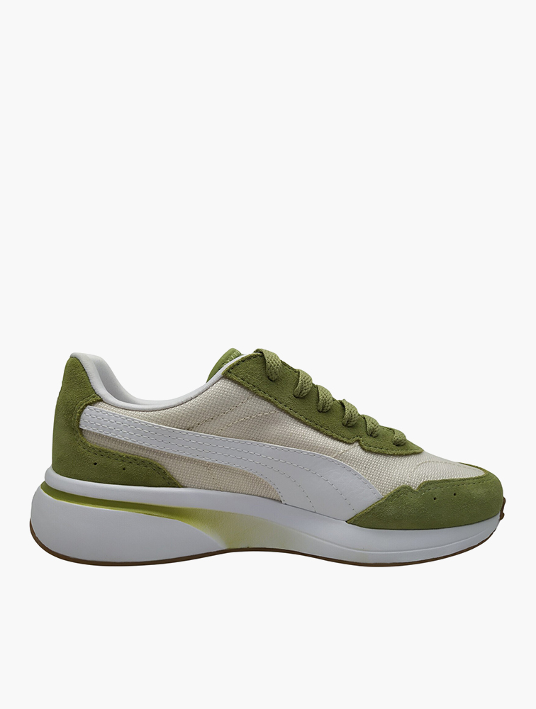 MyRunway | Shop PUMA Green & Alpine Snow R78 Glance Calming Lace