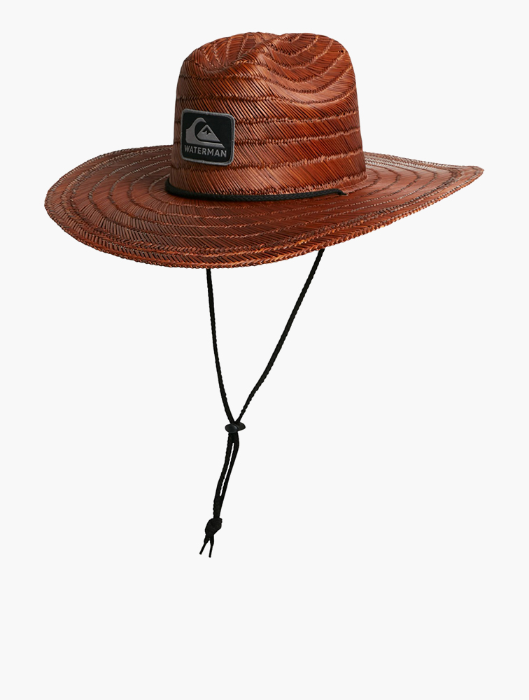 quiksilver men's pierside lifeguard beach sun straw hat