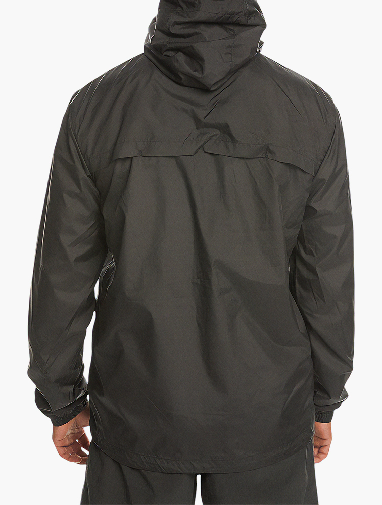 MyRunway | Shop Quiksilver Black Overcast Windbreaker Jacket for
