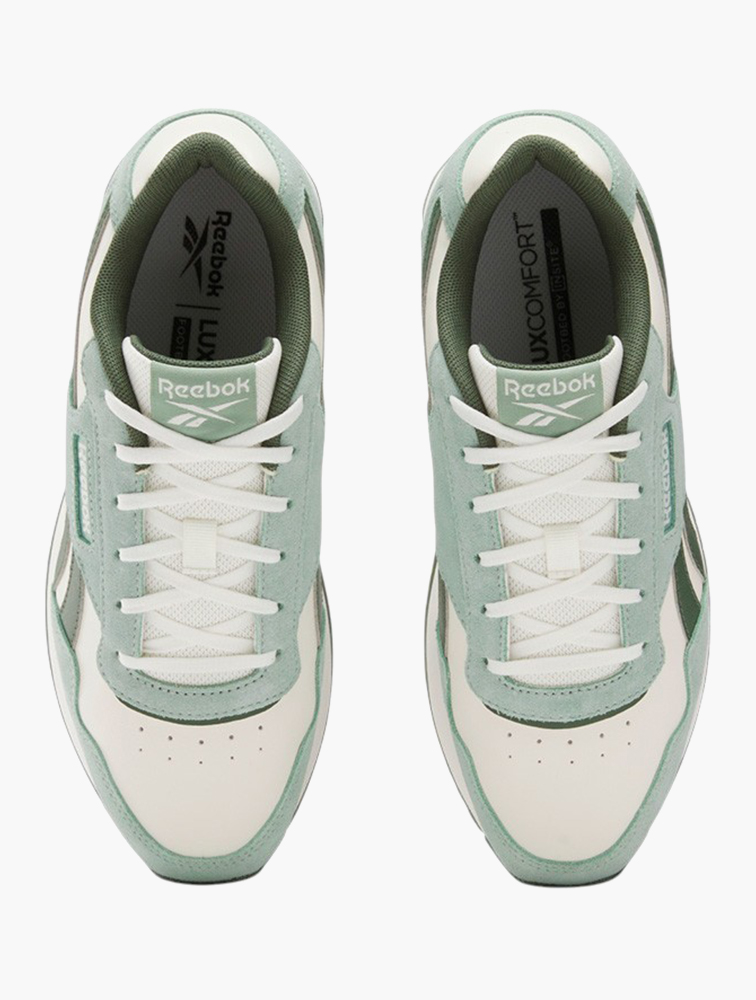 MyRunway | Shop Reebok Chalk & Hybrid Green Glide Ripple Double