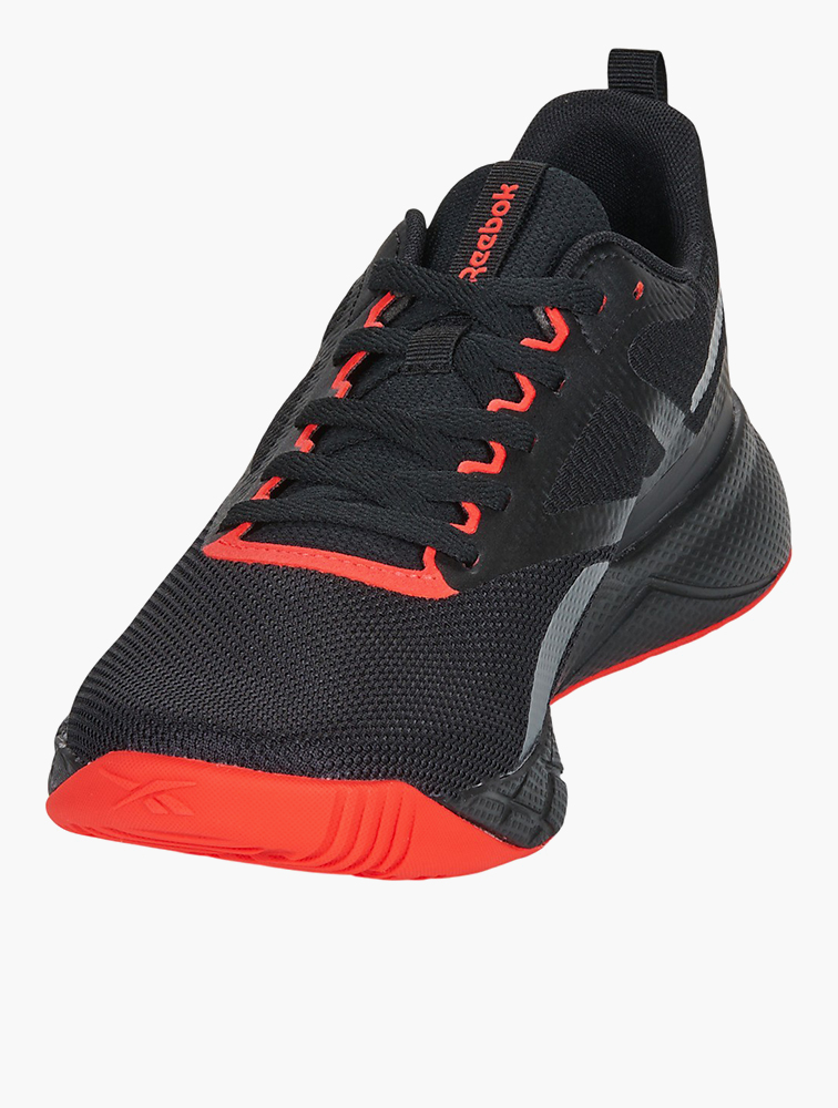 MyRunway | Shop Reebok Black & Red Energy NFX Trainers for Men