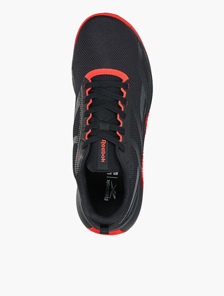 MyRunway | Shop Reebok Black & Red Energy NFX Trainers for Men
