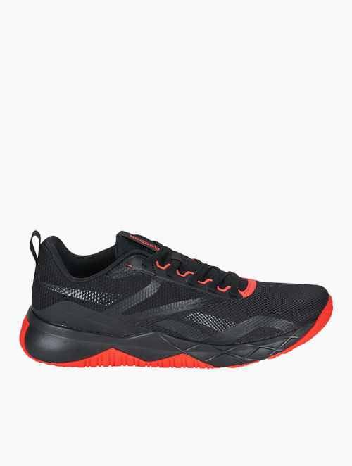MyRunway | Shop Reebok Black & Red Energy NFX Trainers for Men