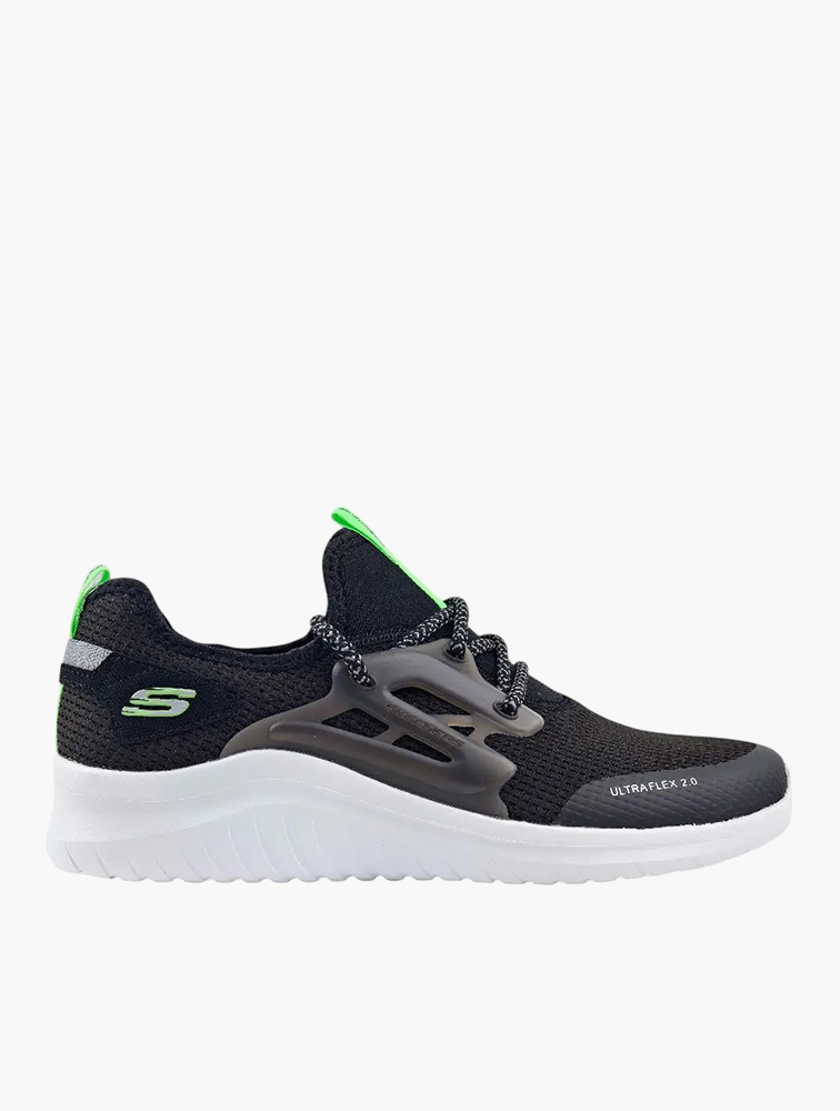 MyRunway | Shop Skechers Black Ultra Flex 2.0 Lace-Up Sneakers for