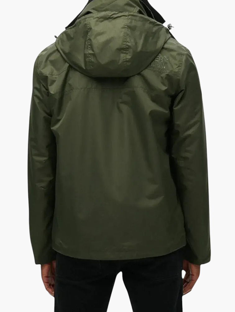 MyRunway | Shop Superdry Olive Green Hooded MTN Windbreaker Jacket