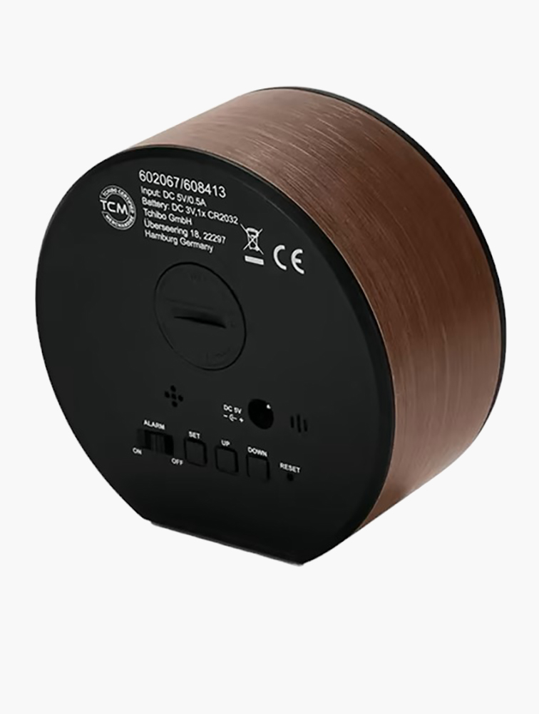 MyRunway | Shop Tchibo Black Round Alarm Clock for Women & Men from ...