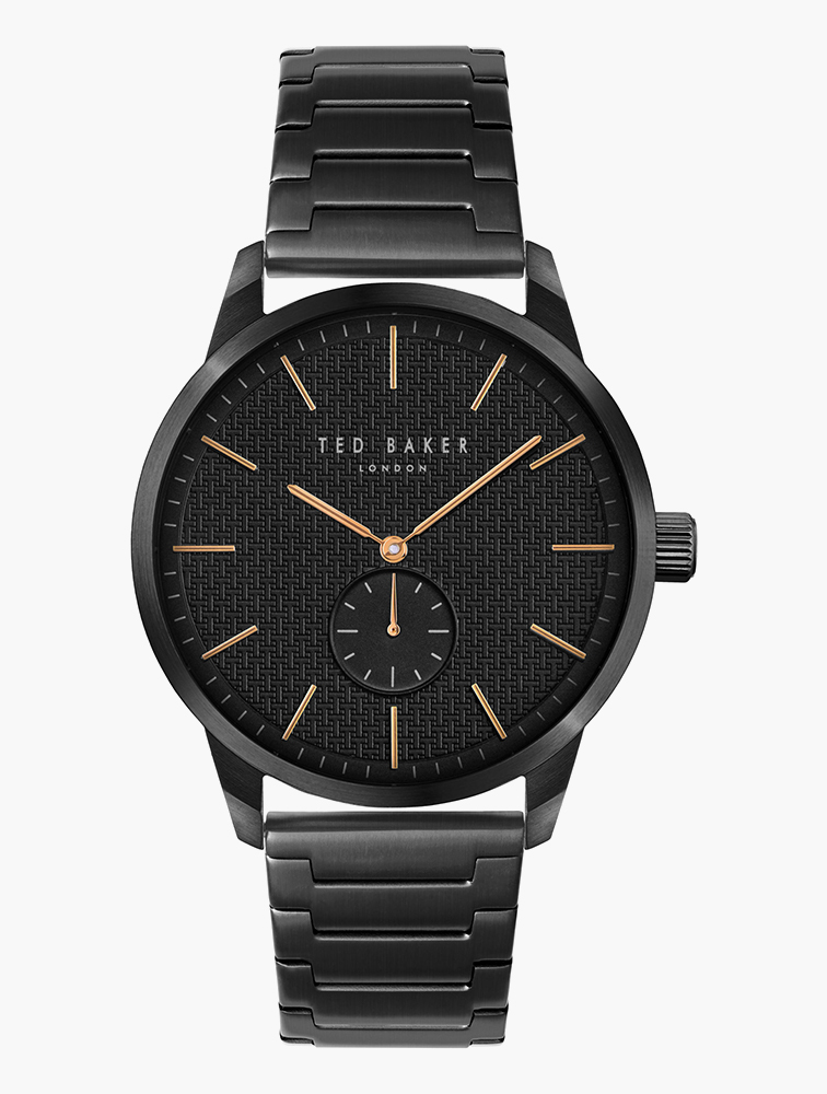 Ted Baker Chronograph Black Dial Silver Mesh Band Stainless Steel Analog Watch Ted Baker Mimosaa Men main image 2