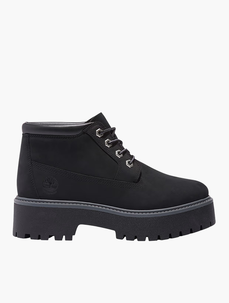 MyRunway | Shop Timberland Black Stone Street Platform Chukka