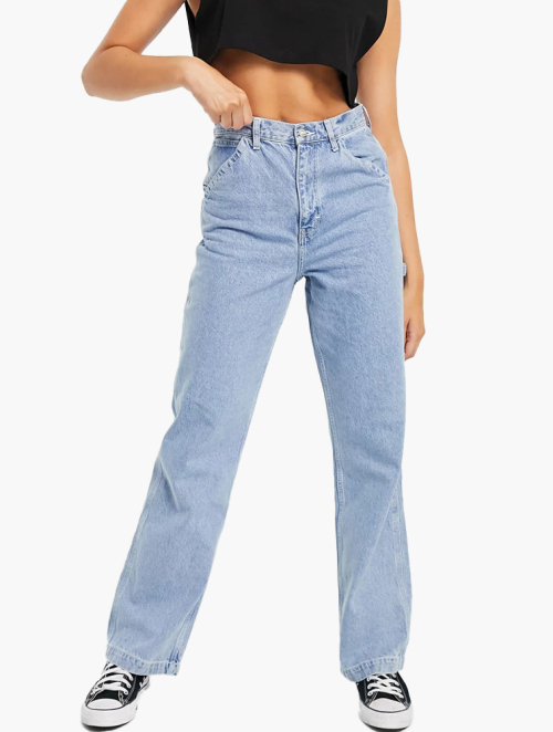 MyRunway | Shop TOPSHOP Bleach Blue Wash High Rise Carpenter Jeans for  Women from MyRunway.co.za