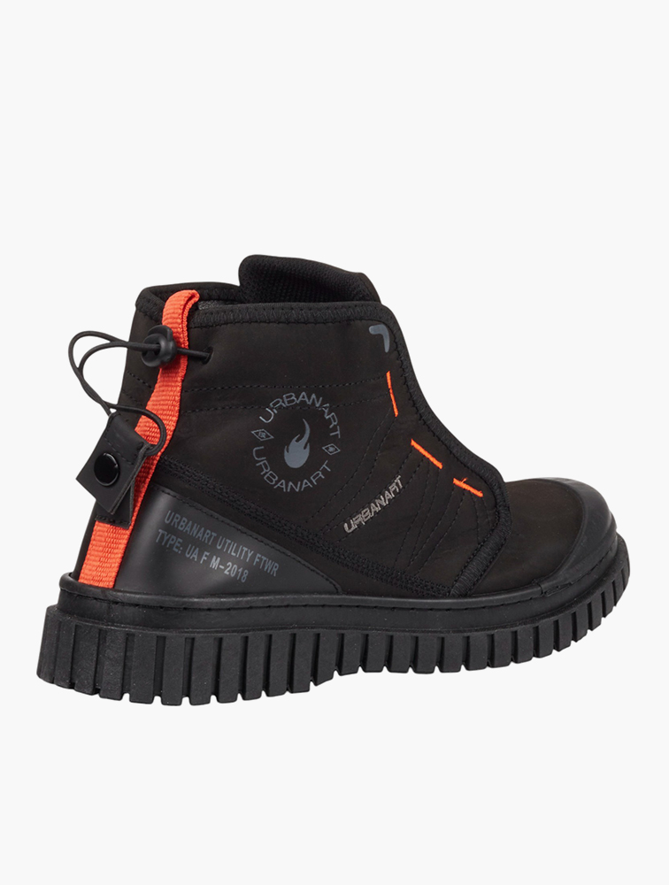 MyRunway | Shop Urbanart Black Renegade 6 Lycra Lace Up Boots for