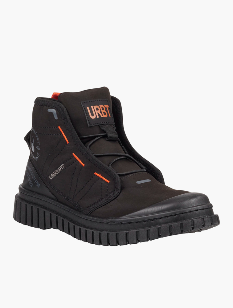 MyRunway | Shop Urbanart Black Renegade 6 Lycra Lace Up Boots for
