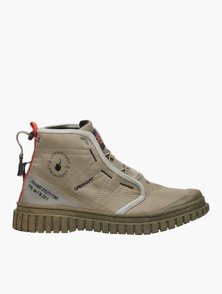 MyRunway | Shop Urbanart Kids Olive Renegade 6 Lycra Lace Up Boots
