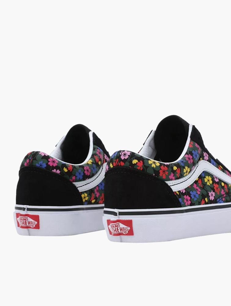 MyRunway Shop Vans Floral Black White Old Skool Sneakers for