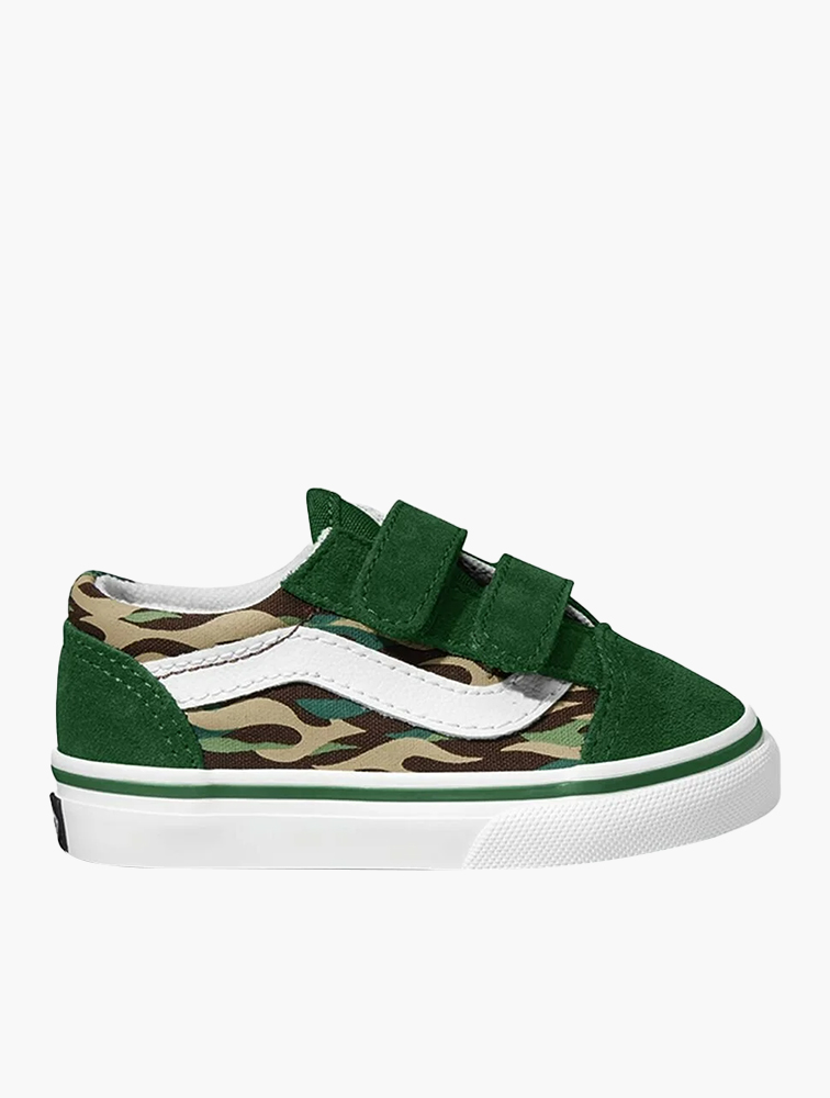 MyRunway Shop Vans Toddlers Flame Camo Green Multi Old Skool V