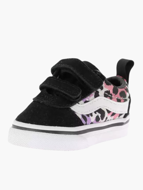 MyRunway | Shop Vans Toddlers Pink &amp; Purple Leopard Print Ward Velcro ...