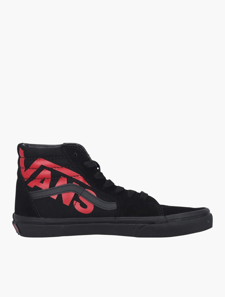 MyRunway Shop Vans Black Red Sk8-Hi Logo Shoes for Kids from