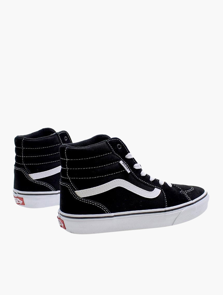 black and white van high tops