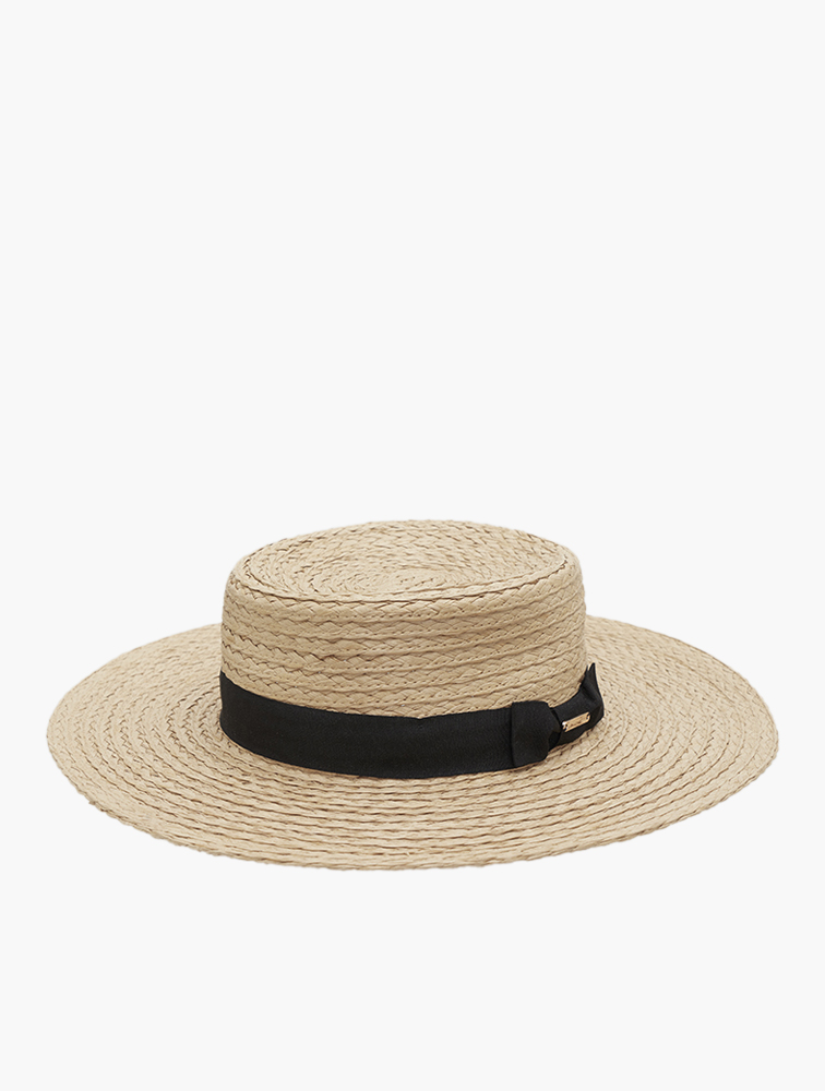 MyRunway Shop Woolworths Natural Wide Brim Straw Hat for Women