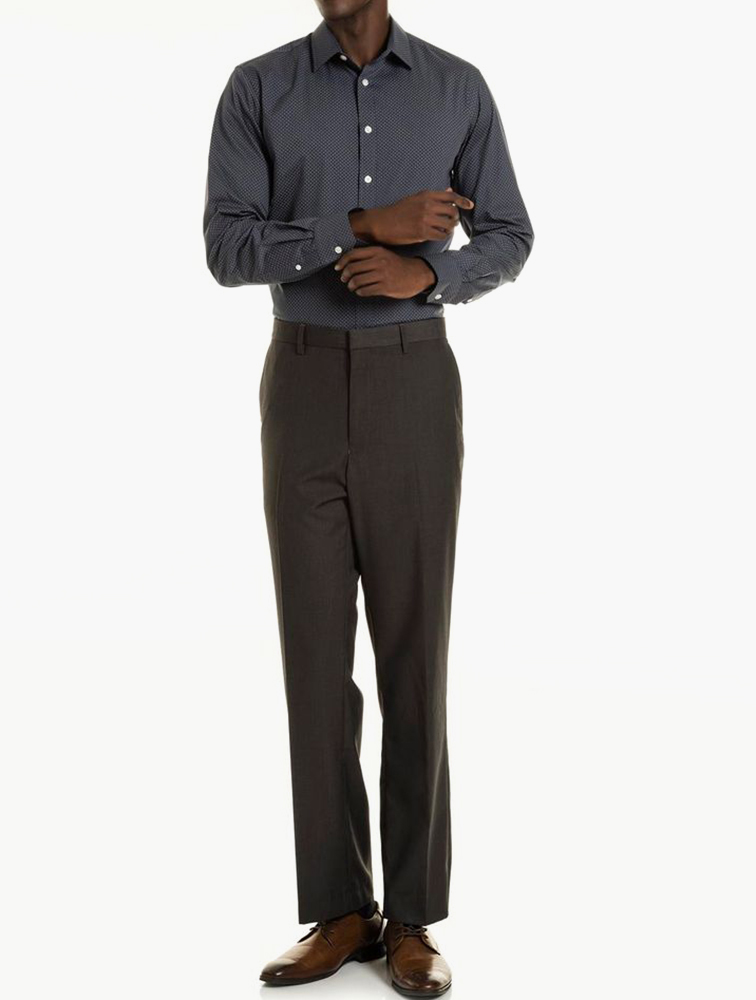 MyRunway | Shop Woolworths Charcoal Flat Front Viscose Blend Trousers for  Men from MyRunway.co.za
