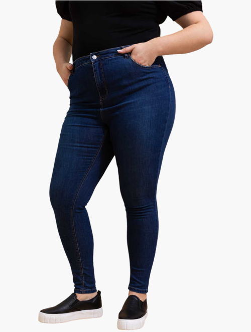 MyRunway Shop Woolworths Blue Ultra High Rise Curvy No Gape